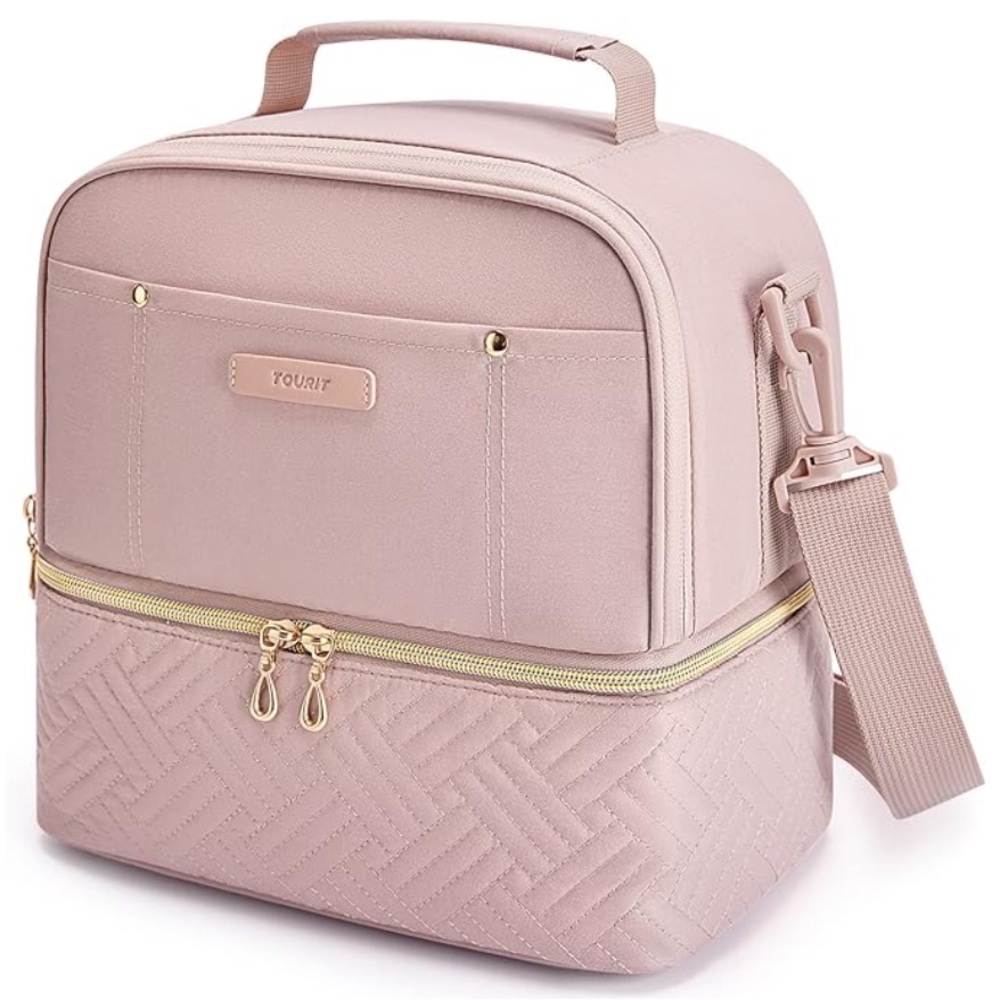 TOURIT Women’s Pink Insulated Lunch Bag